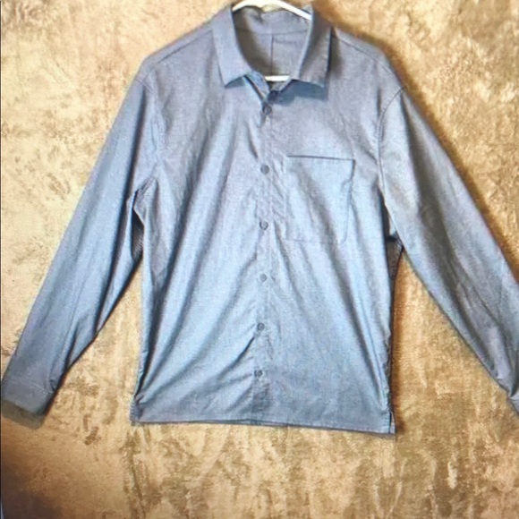 lululemon athletica Other - Lululemon Sz L Commission‎ Long Sleeve Shirt Blue Men's